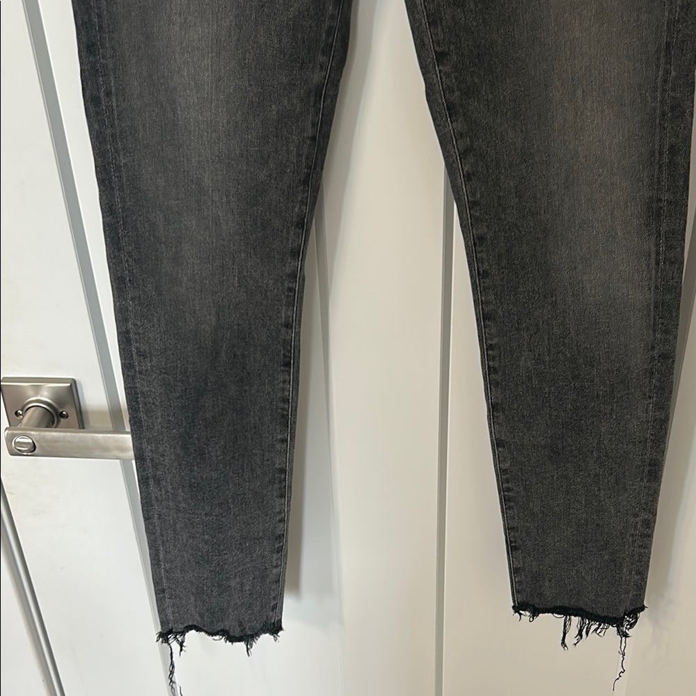Agolde Charcoal Distressed Denim - Picture 3 of 9